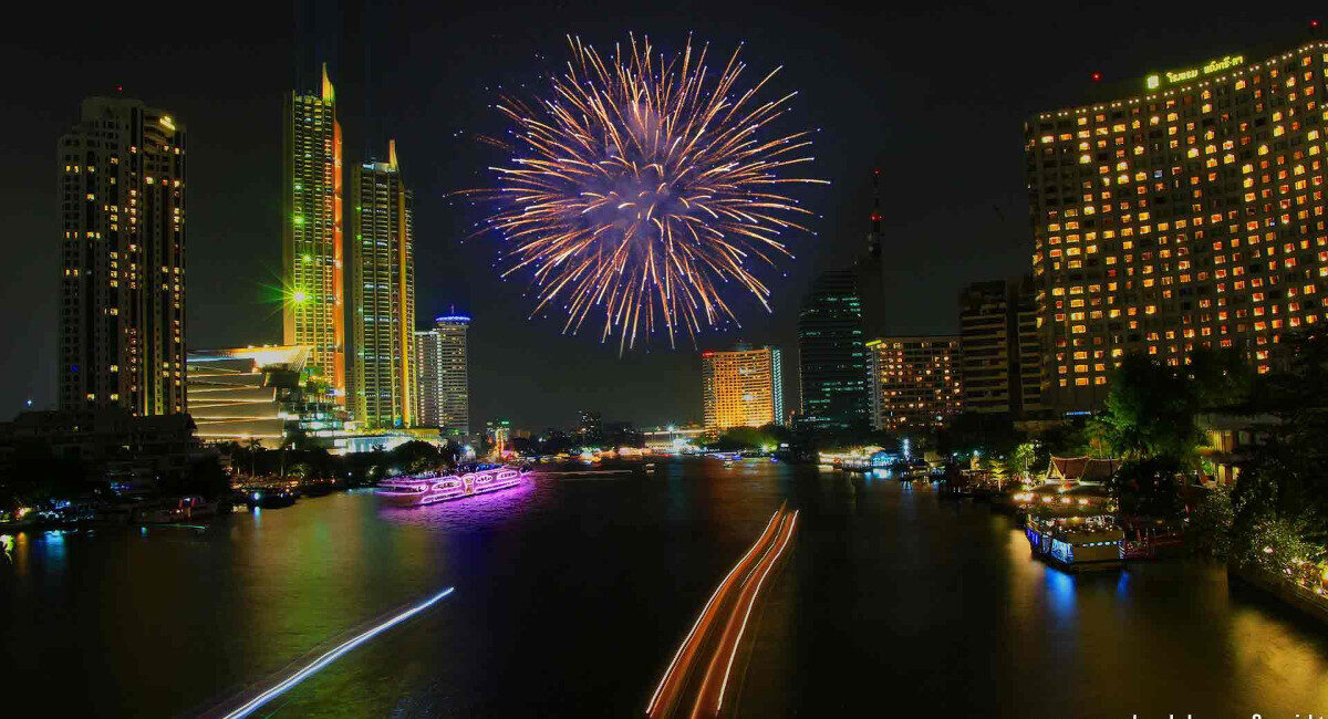 Thailand new Year countdown 2024